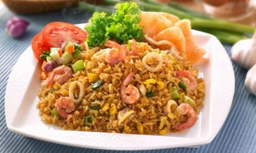 seafood fried rice ( nasi goreng seafood ) indonesian recipes